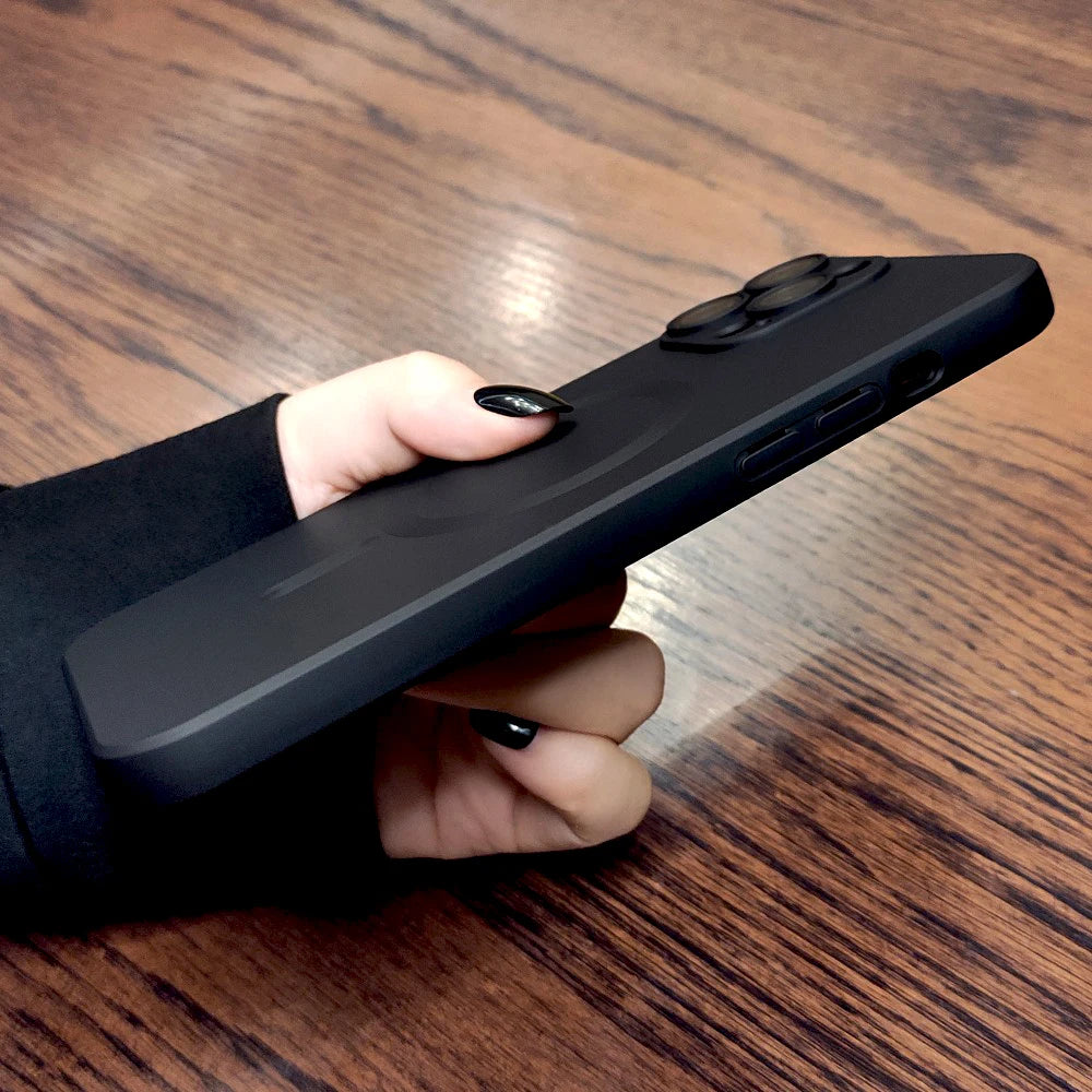 Luxury Soft TPU Matte Case For iPhone 16 15 14 13 12 11 Pro Max Plus 15Pro IPhone15 For Magsafe Mag Safe Wireless Charge Cover