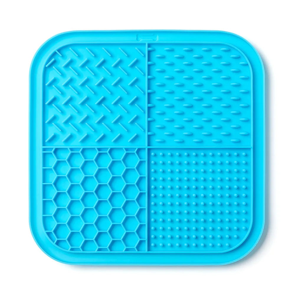 Pet Lick Mat for Dogs Cats, Anti-slip Anxiety Reducer Lick Tray,  Anxiety Relief Feeding Pad for Bath Grooming Distraction