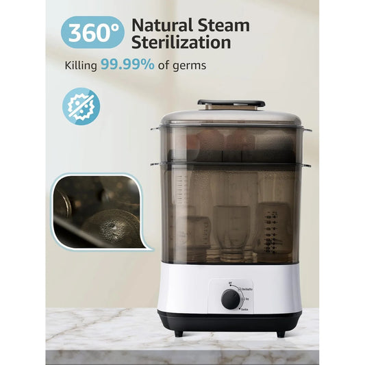 Baby Electric Steam Sanitizer Newborn Feeding Bottle Sterilizers Dryer Heater Large Box Steamer HighTemperature Sterilization