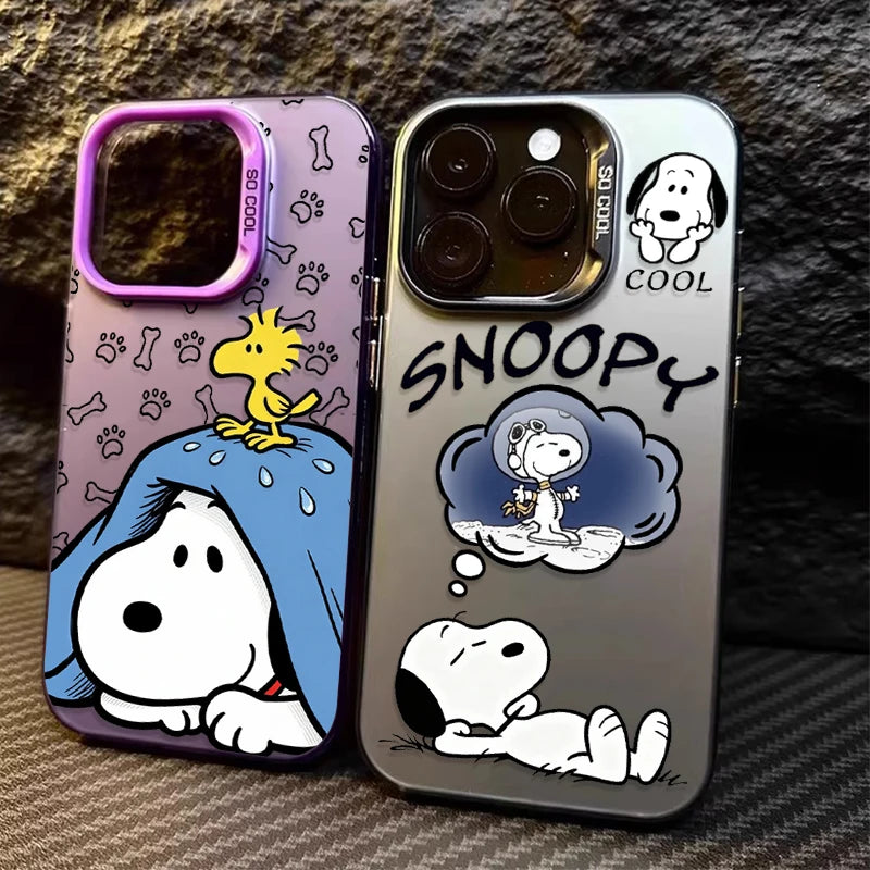 Anime Funny Dog Cool S-Snoopy Hard Phone Case for Xiaomi Redmi Note 15 14 13 12 10 9 Pro Plus 4G 5G 12S 11S 10S  9S Matte Cover