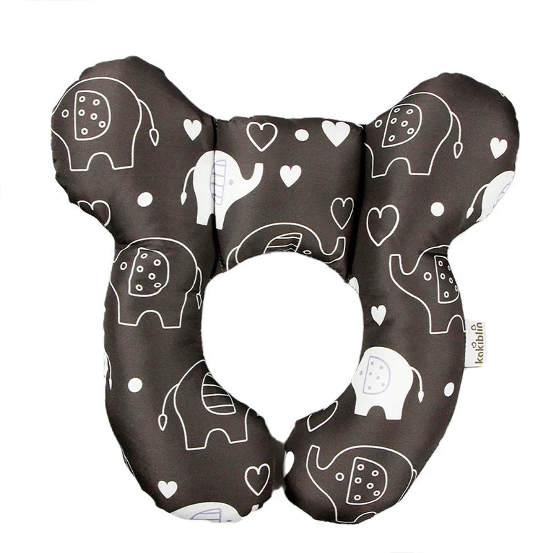 Baby Stroller Pillow Car Seat Head Fixed Neck Pillows Bend Shape Sleeping Protection Headrest Cushion Infant Anti-head Mat