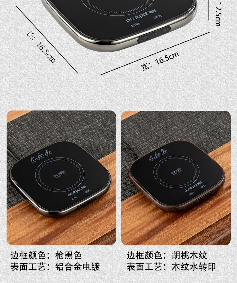 220V Cup Heater Electric Stove Hot Cooker Plate Boil Water Hot Tea Maker Coffee Milk Warmer Heating Pad Insulation Base Coaster