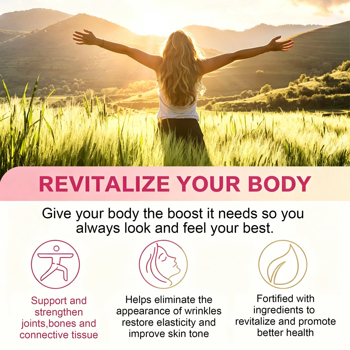 Biotin Collagen - Nourishes The Skin, Slows Down Aging, Promotes Healthy Hair, Strong Nails, and Improves Intestinal Digestion 120 Capsules