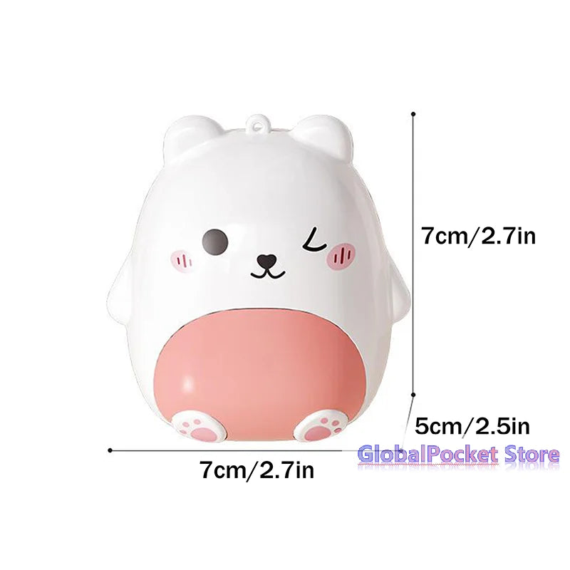 Cute Cartoon Small Bear Portable Double-layer Compartment Going Out Packed Separately Medicine Storage Plastic Pill Box Fashion