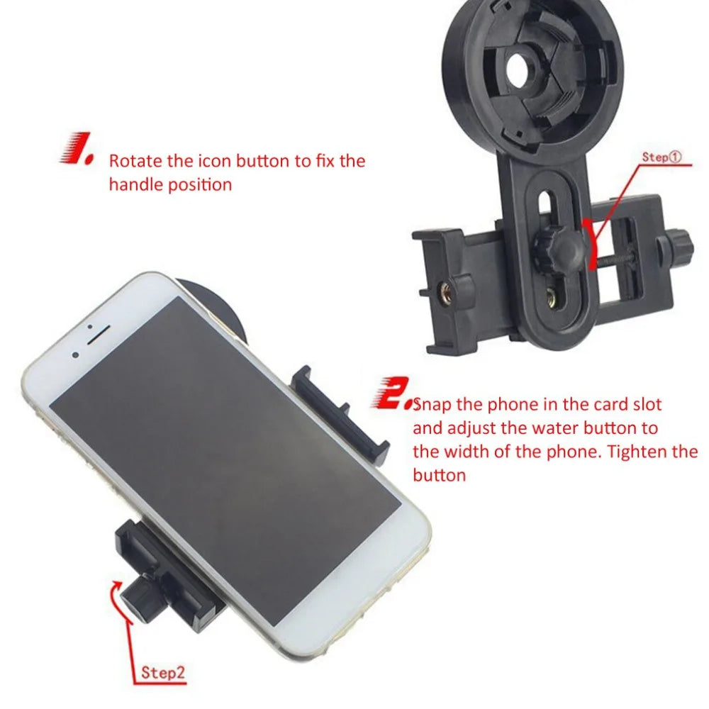 Universal Monocular Telescope Mobile Phone Holder Outdoor Camera Video Clip Photography Adapter Clip Mount Bracket Dropshipping