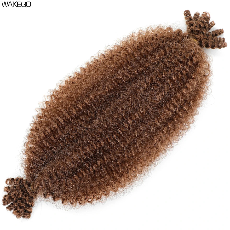 Marley Twist Braiding Hair Ginger Burgundy Ombre Brown Black Springy Afro Twist Hair PreFluffed Spring Twist Kinky Braiding Hair