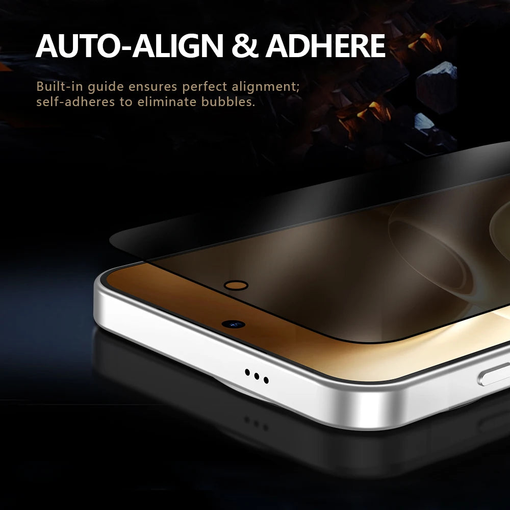 Lereach for vivo X300 Pro vivo x300 Anti-Spy Screen Protector Dust-Free Box Auto-Alignment Full Coverage Tempered Glass Film