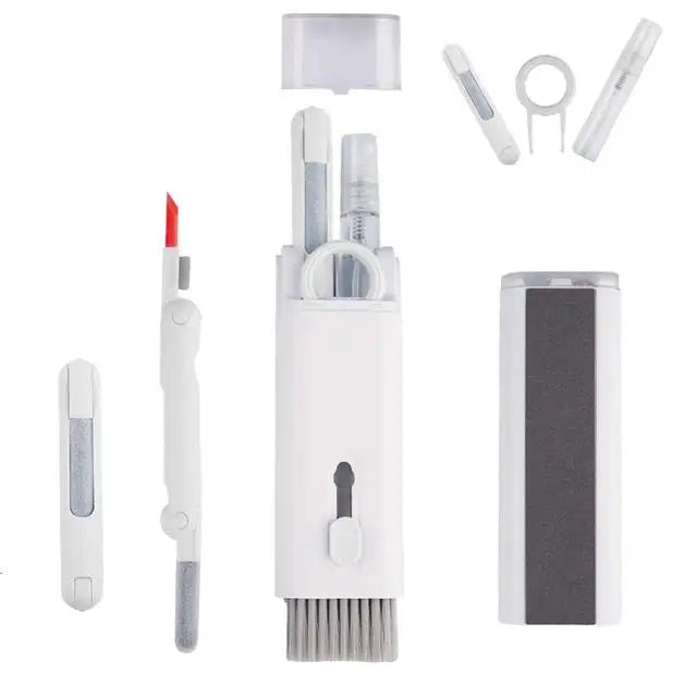 7 In 1 Laptop Keyboard Cleaner Brush Kit Earphone Cleaning Pen Keycap Puller Dust Tool For AirPods Headset Tablet Camera Phone