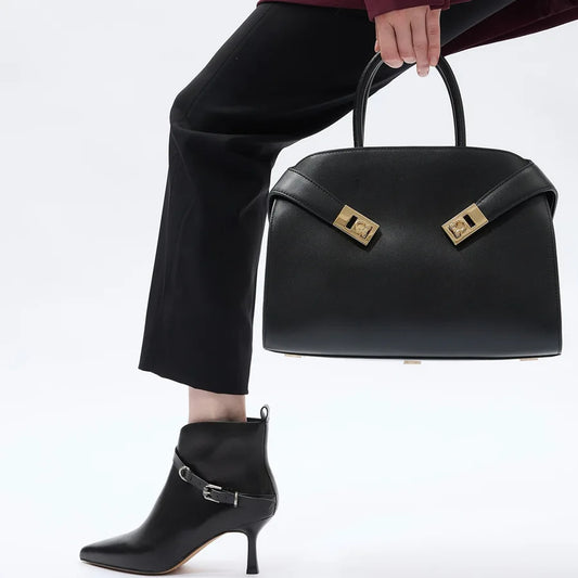 Elegant Vintage Diaper Bag For Women Designer Crossbody Handbag Luxury Brand Minimalist Chic Large Capacity Leather Tote