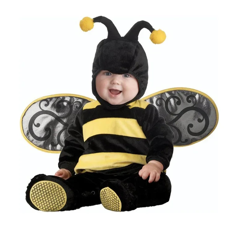 Halloween Costume Baby Boy Clothes Girls Monkey Polar Bear Romper Kids Clothing Set Baby Hat Socks Toddler Set