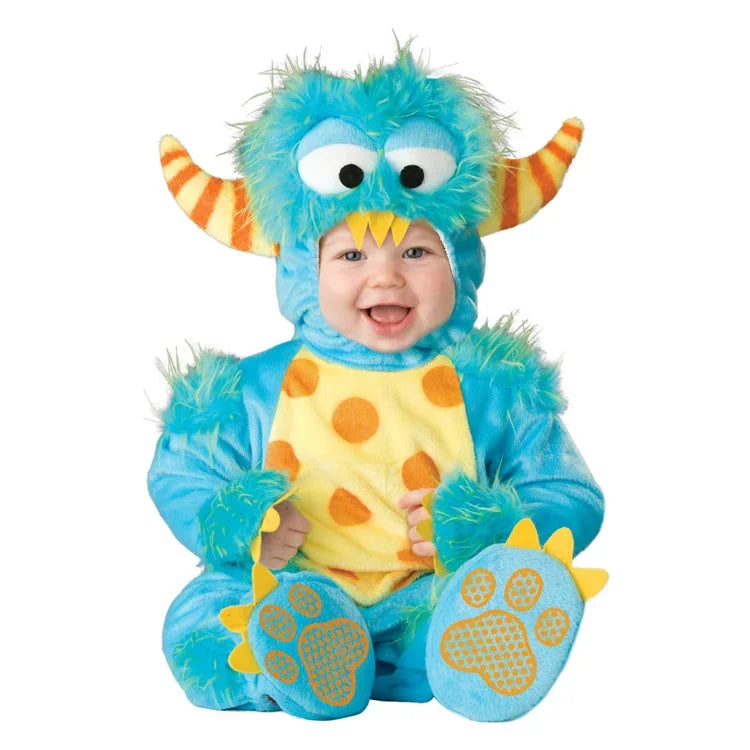Halloween Costume Baby Boy Clothes Girls Monkey Polar Bear Romper Kids Clothing Set Baby Hat Socks Toddler Set