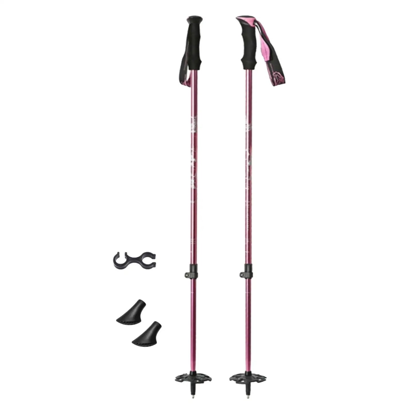Skiing Pole Adjustable Trekking Poles for Outdoor Adventures Hiking Support Snowboarding Sturdy Walking Sticks for Mountains