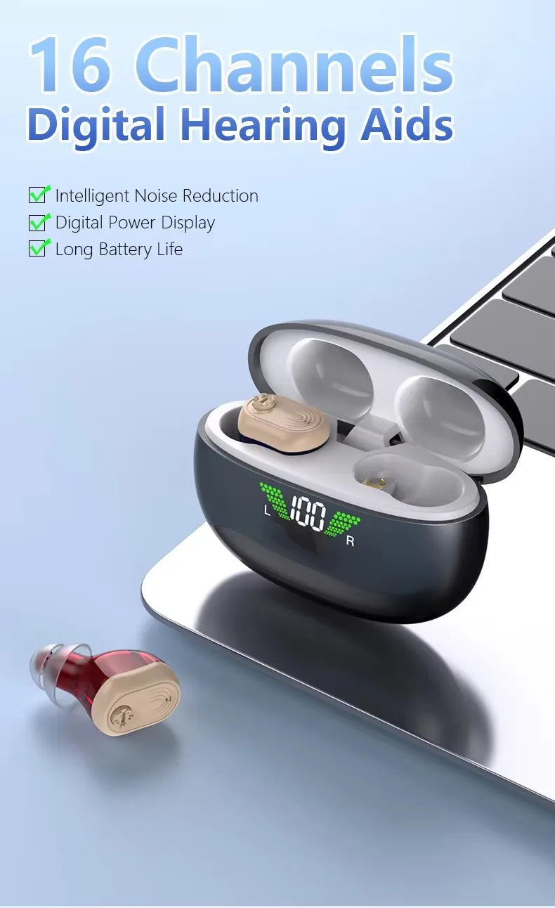 Best Seller Multifunctional Digital Hearing Aid High-Definition Sound Quality True Sound Restoration 16-Channel Hearing Aid