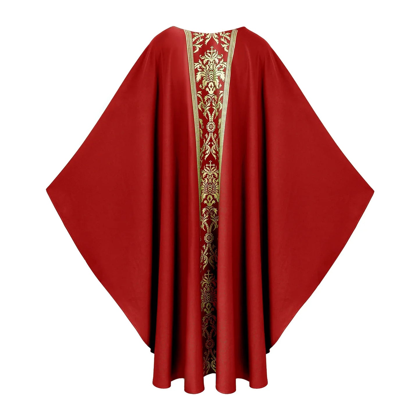 Halloween Priest Religious Robe Cosplay Costume Costume Robe Chasuble Priest Vintage Baggy Robe Gown Cape Party Outfit for Adult