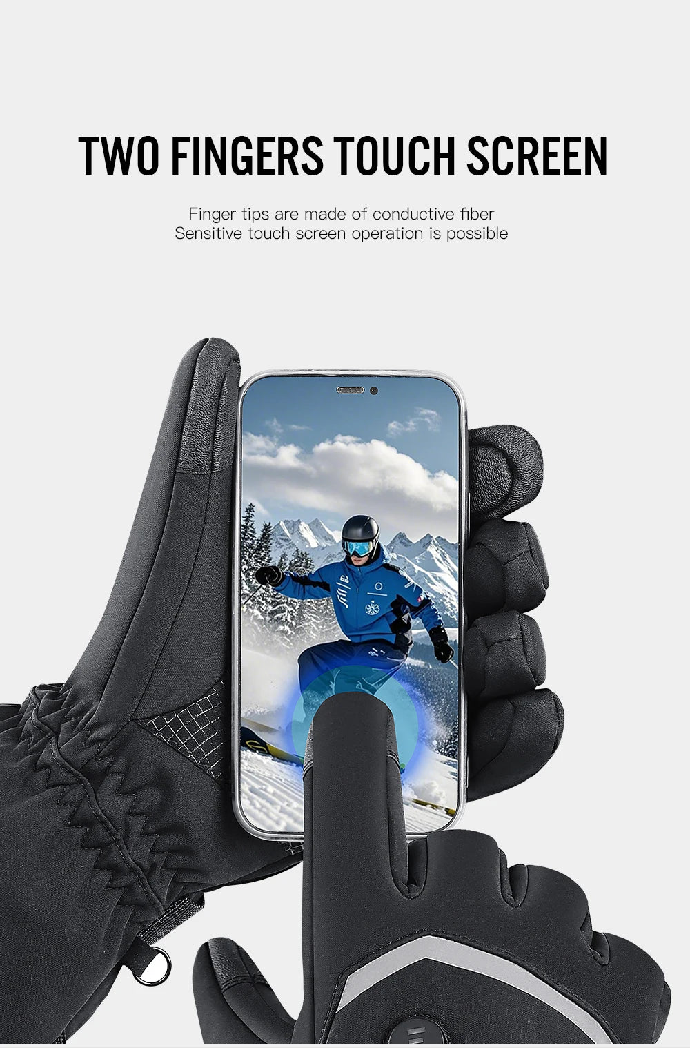 Electric Heated Gloves Motorcycle Winter Moto Heated Gloves Warm Waterproof Rechargeable Heating Thermal Gloves For Snowmobile