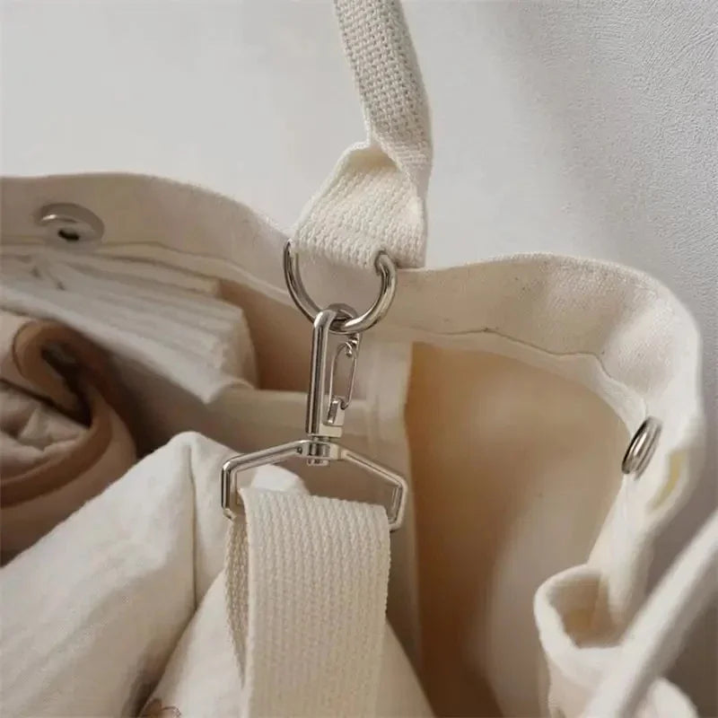 Large Capacity Mommy Bag Baby Diaper Bags Newborn Nappy Feeding Bottle Canvas Storage Pouch Fashion Mom Handbags Stroller Bag