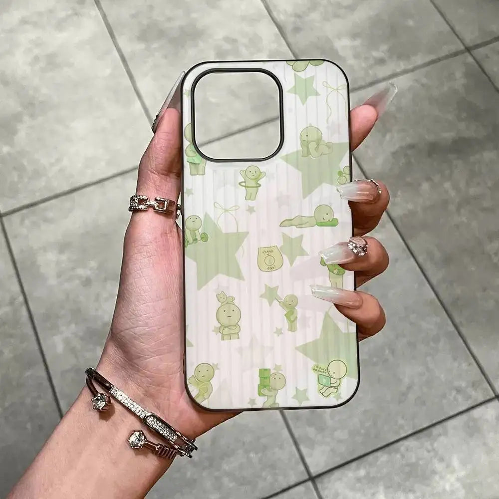 Cute S-Smiski Phone Case For IPhone 17 16 15 14 Plus 11 12 13 Pro Max Shockproof Protection Soft Back Cover
