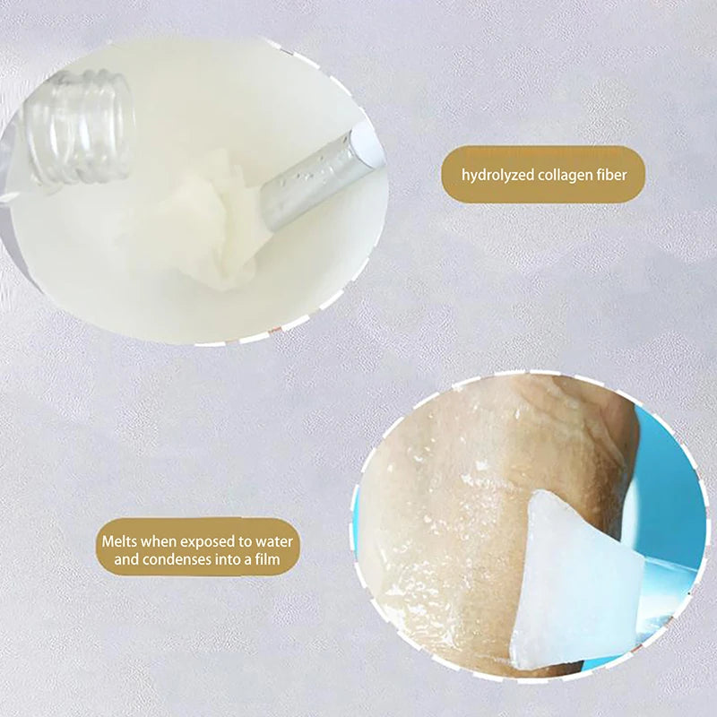 50 pcs/Bag Disposable Patch Soluble Facial Mask Paper Conus Peptide Freeze Dried Film Soluble Type Collagen Patch