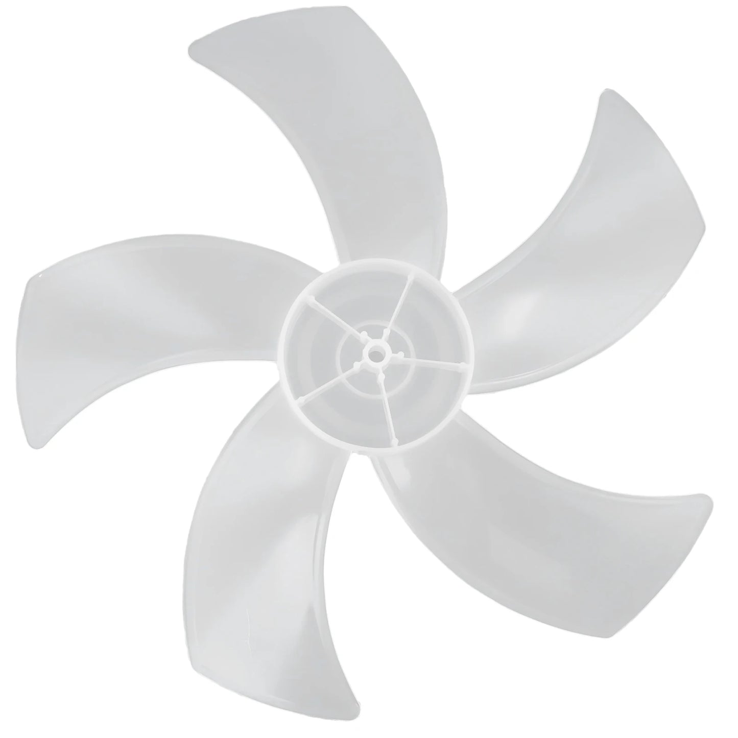 Replacement Fan Blade for 16 Inch Household Stand or Desk Fans 5 Leaves Plastic Blade with Nut Cover Offering Use