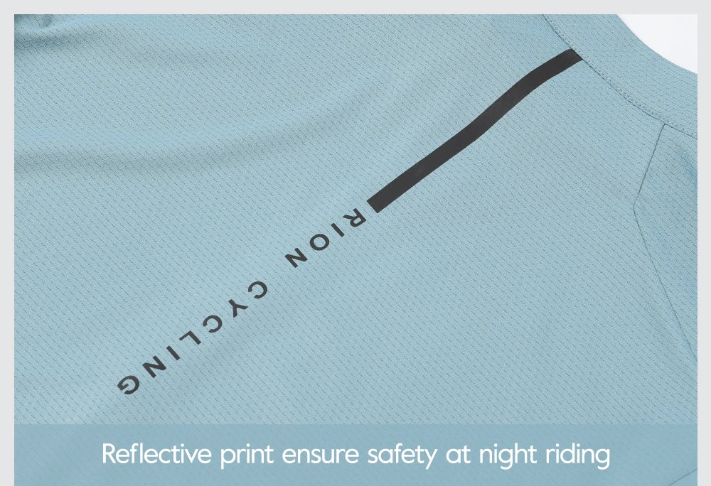 RION Men Cycling Jerseys Long Sleeves MTB Jersey Bike Shirts UPF 50+ Sun Protection Pro Team Uniform Mountain Bicycle Clothing