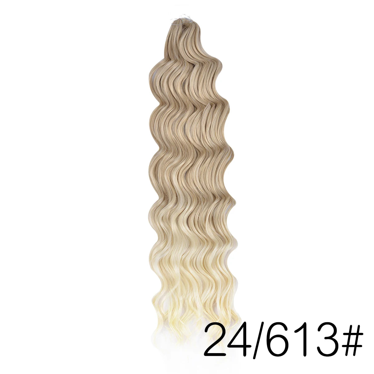 Anna Curl Synthetic Braiding Hair Loose Deep Wave 24 Inch Crochet Hair Extensions Water Wave Twist Pink Color Hair for Women