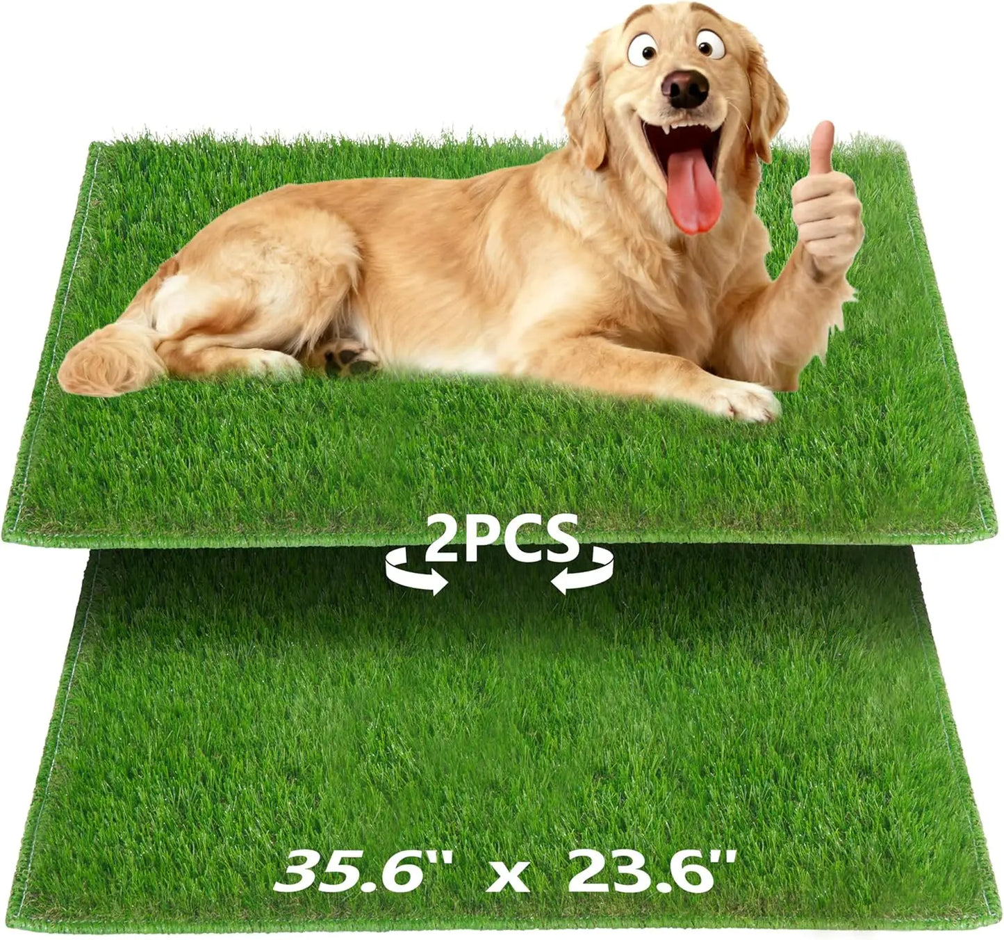 Simulation Lawn Dog Toilet Training Mat Washable Pet Urine Mat Dog Toilet Replacement Pad Eco-Friendly Non-Slip Pet  Accessory