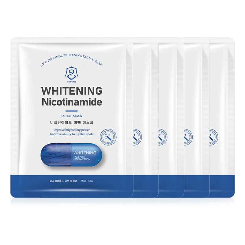 GONGPEI Whitening Face Mask Moisturizing Anti Wrinkles Anti-Aging Nicotinamide Vitamin C Facial Masks Korean Skin Care Cosmetics