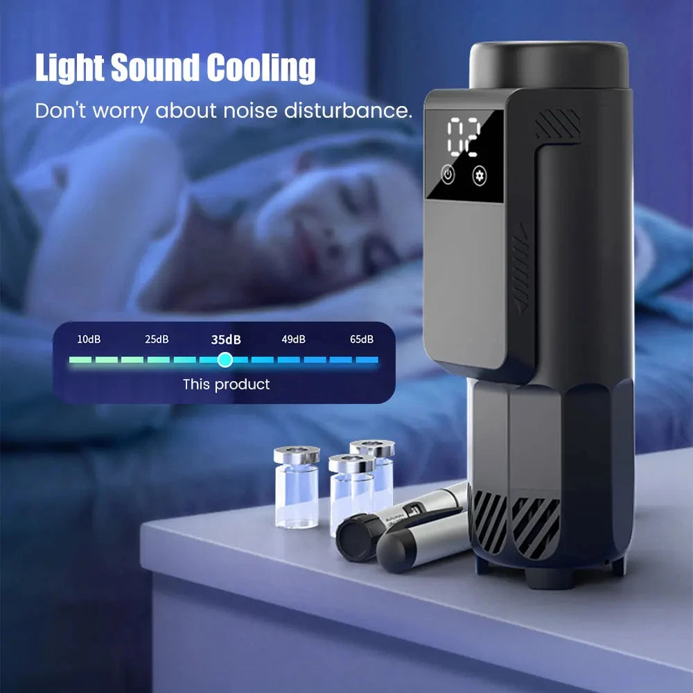Portable Insulin Cooler with LCD Display USB Rechargeable Medicine Fridge for Travel Home Car Compact Pill Box with Precise