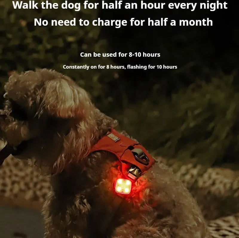 1pc Pet Luminous Pendant, Dog LED Walking Pet Cat Glowing Pendant Safety Luminous Collar Dog USB Rechargeable 3 Modes Flashlight