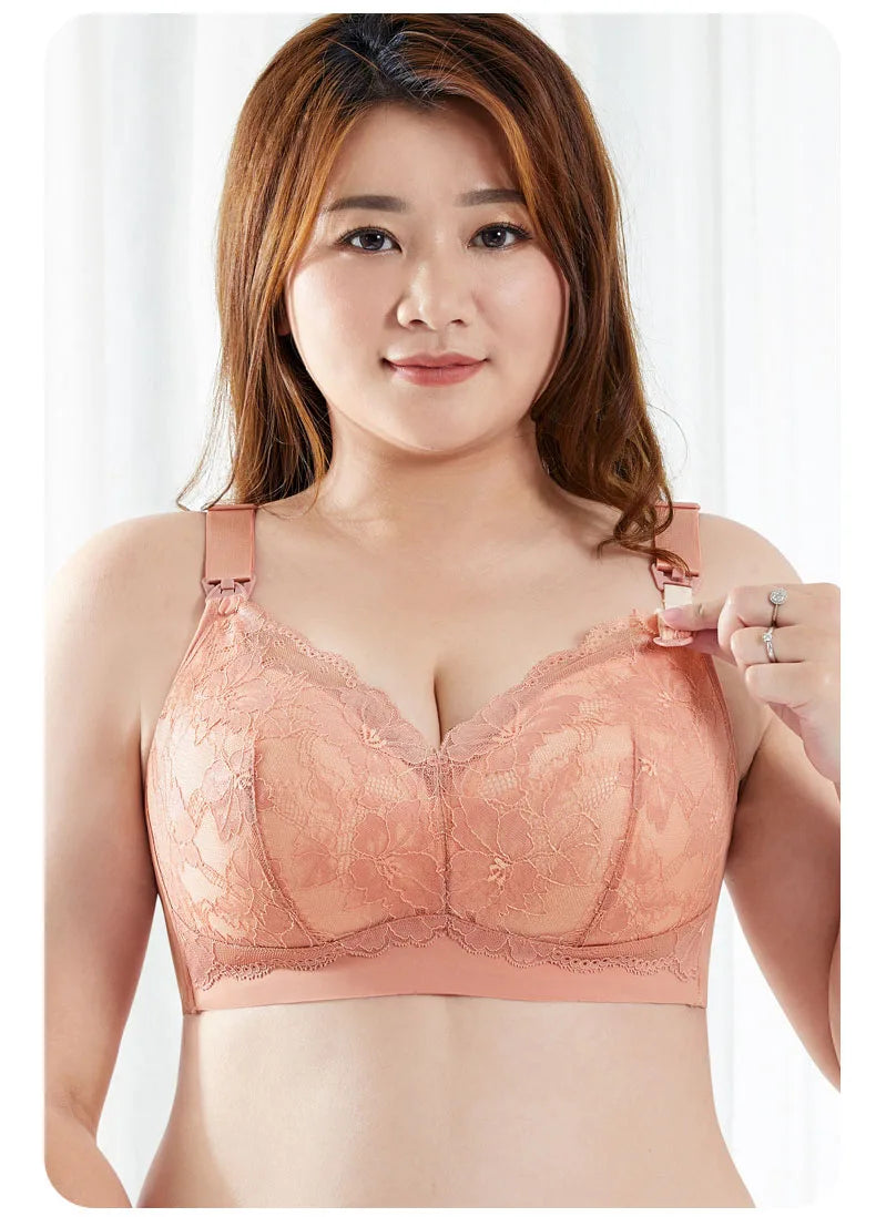 Breastfeeding Underwear Frontal Woman Plus Size Seamless Bra Feeding Nursing Bra Wirefree Pregnant Women Maternity Bras