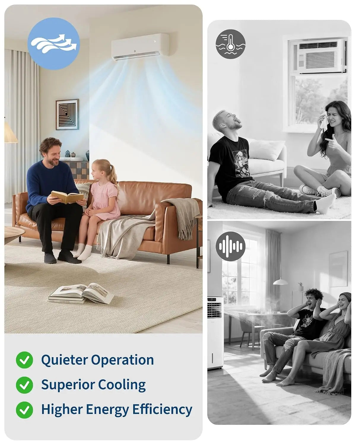 11500 BTU Mini Split AC/Heating System, 115V WIFI Enabled Energy Efficient Mini Split Unit,Wall-Mounted Split Air, Customized