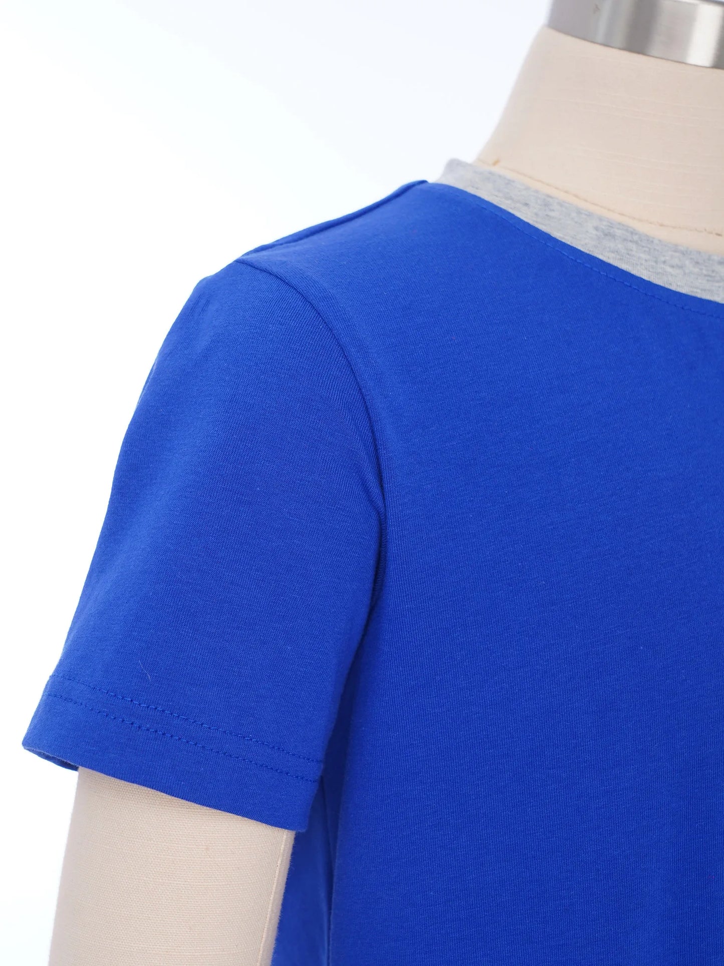 Kids Boys Girls Special Needs Adaptive Clothing Cotton Round Neck Short Sleeve Back Zipper Solid Color Full Body Jumpsuit Romper