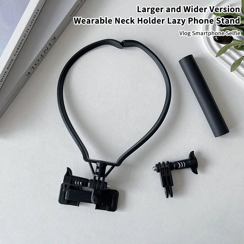 Neck Holder Lazy Phone Stand For  16 15 14 13 Pro Max   Outdoor First Angle Vlog Recording Selfie Bracket