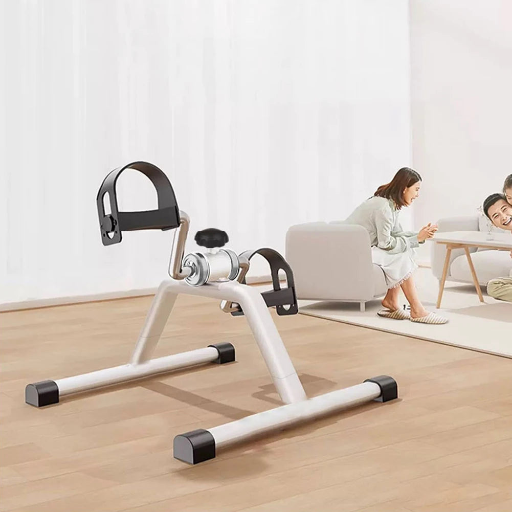 Portable Pedal Exerciser Mini Exercise Bike Adjustable Resistance Foot Peddler Machine Non Slip for Indoor Leg Rehabilitation