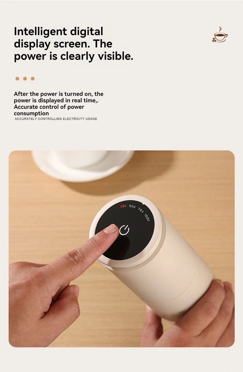 1500mAh Electric Coffee Grinder Externally Adjustable Type-C Charging Coffee Burr Grinder Bean Grinding Machine Coffee Maker