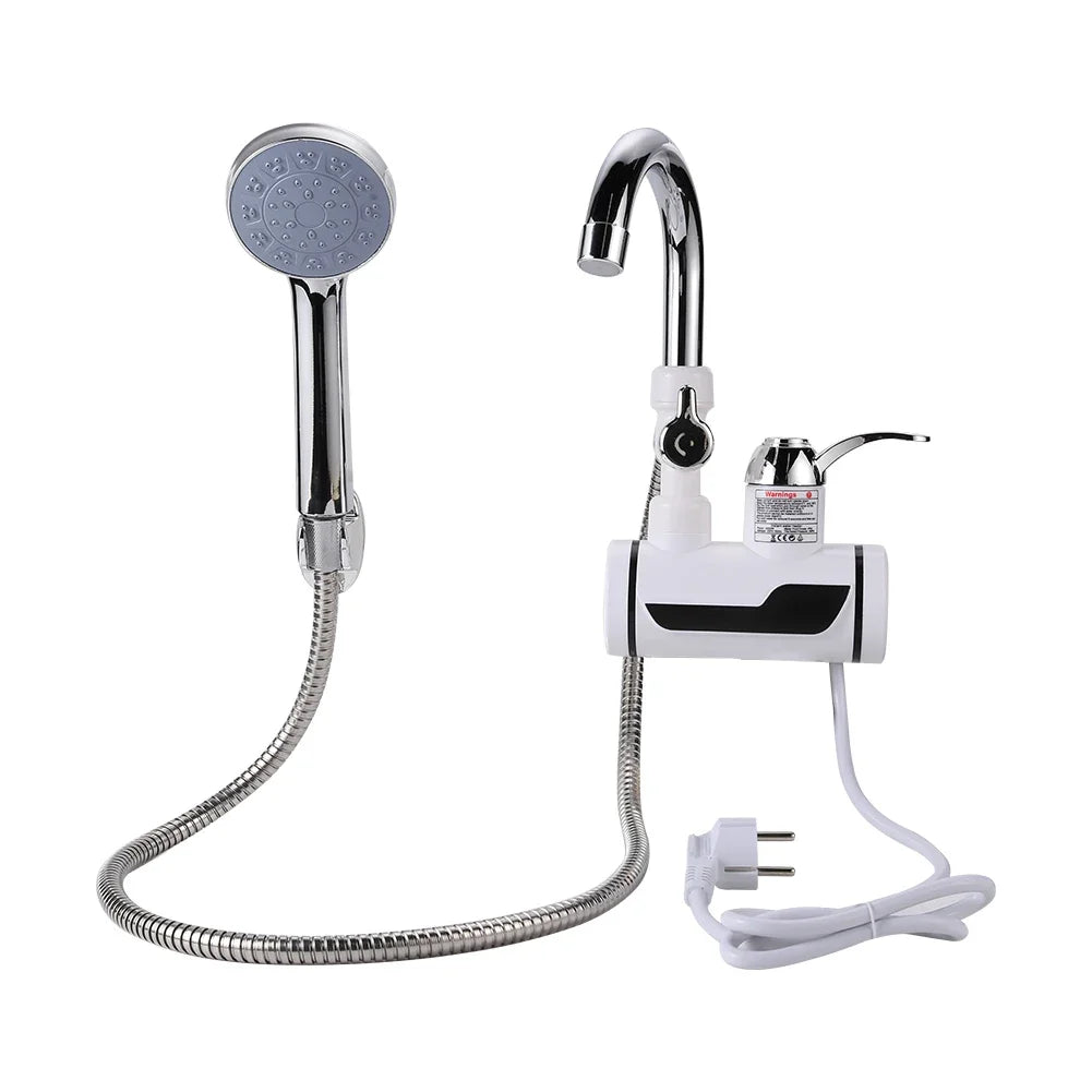 3000W Instant Electric Water Heater Shower Digital Display 220V Kitchen Bathroom Tankless Hot Water Faucet Heater