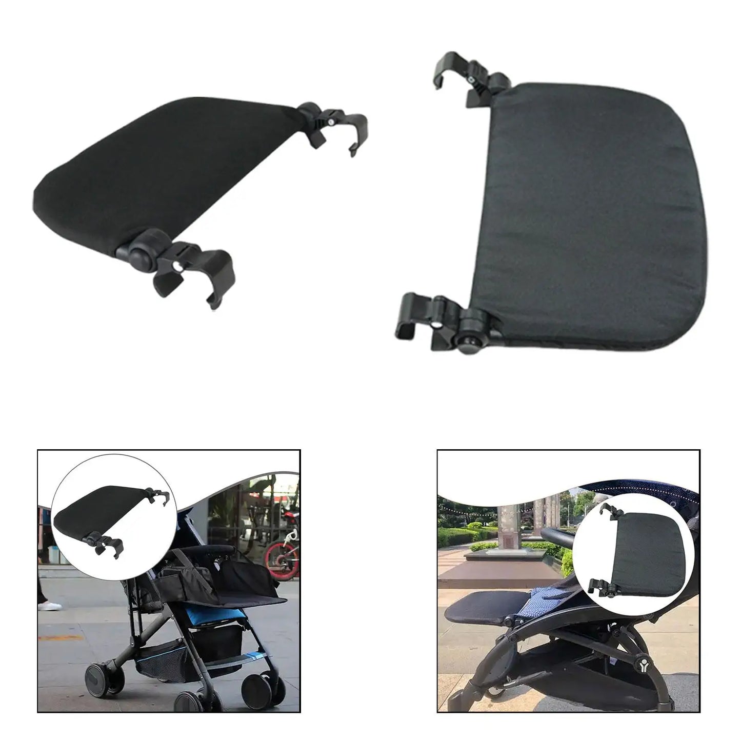 Extended Stroller Footrest Pram Footrest Feet Extension Baby Stroller Leg Support Footboard for Baby Kids Child