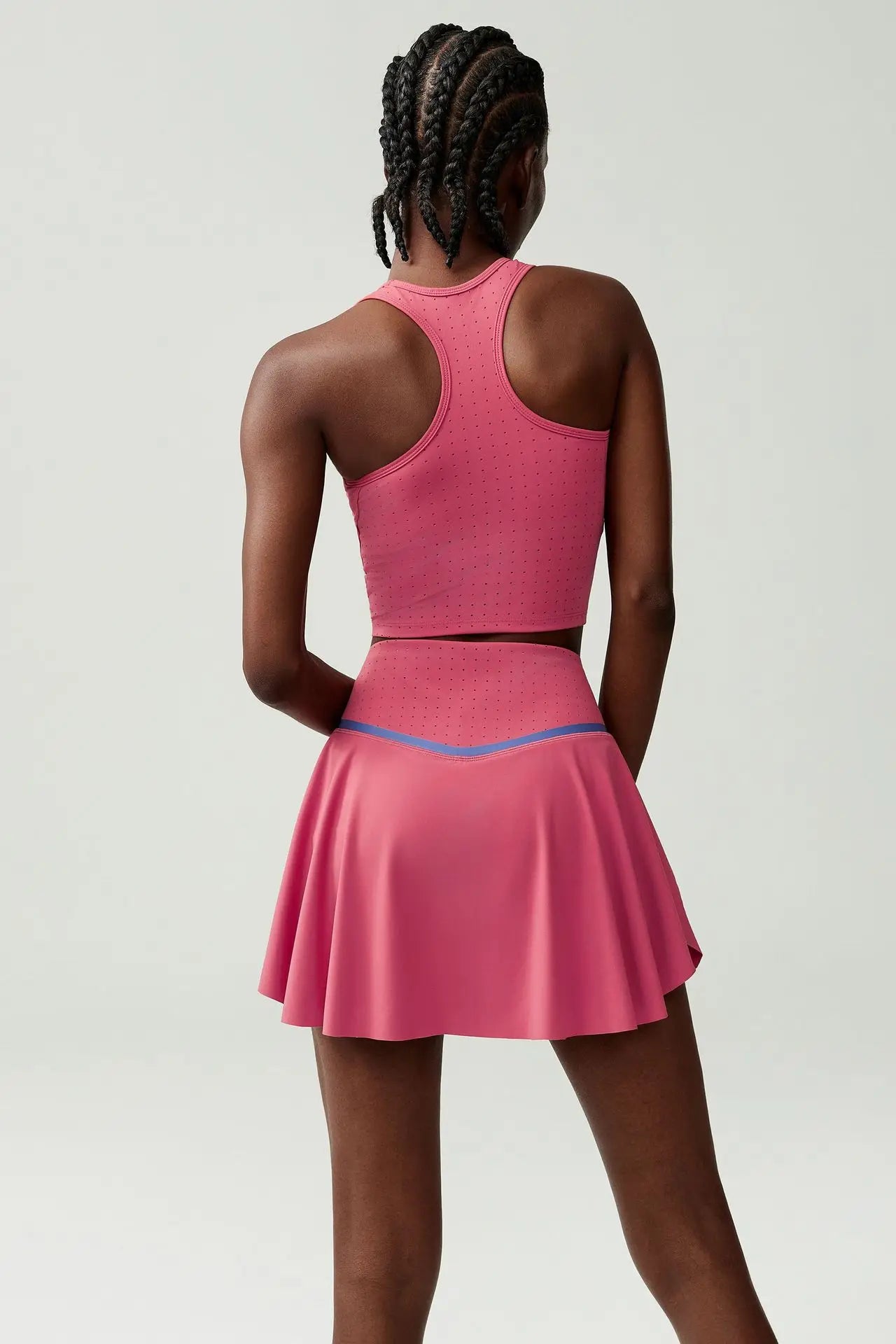 Tennis Skirt Set for Women Quick-drying Badminton Golf Sports Skirt Fitness Breathable Tank Top Bra Workout Pleated Skorts Suit