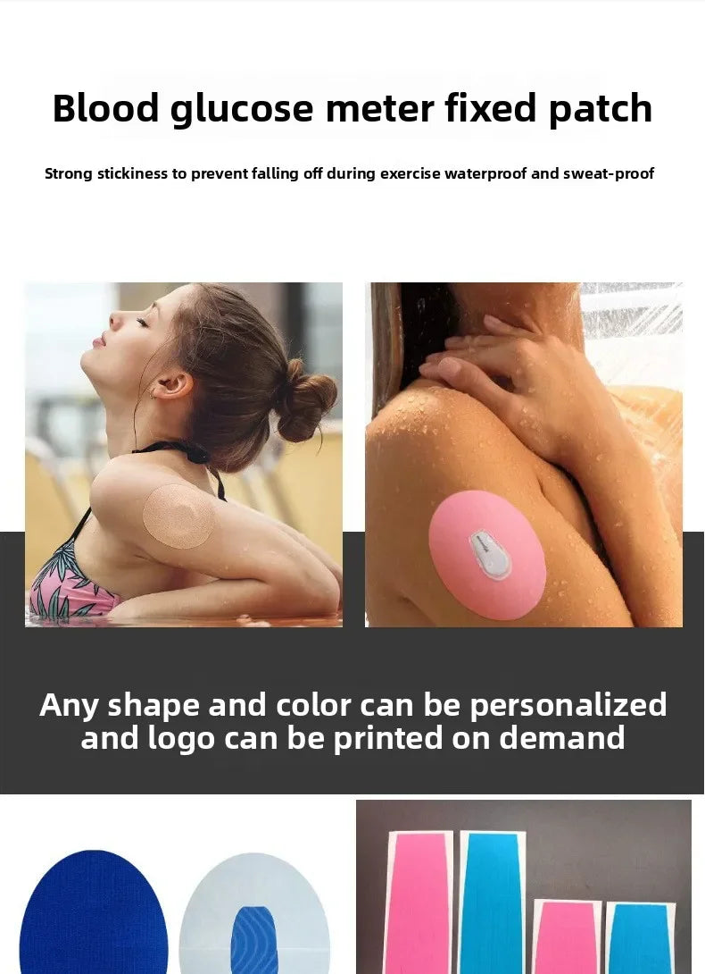 40/30/20/10PCS Freestyle Libre Sensor Stickers Sports Breathable Waterproof Adhesive Patches Overpatch Tape for Climbing