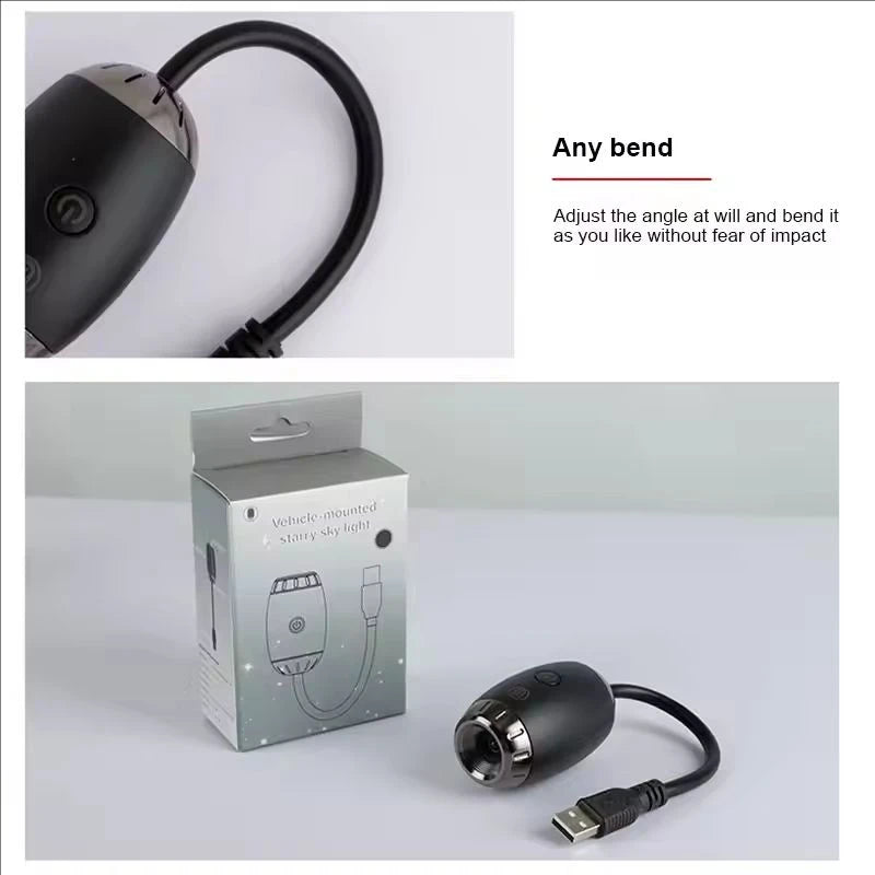 USB Ambient Light for Car Galaxy Saturn Black Hole Camping Bedroom Multiple Scenarios Focus Adjustable Universal USB Interface