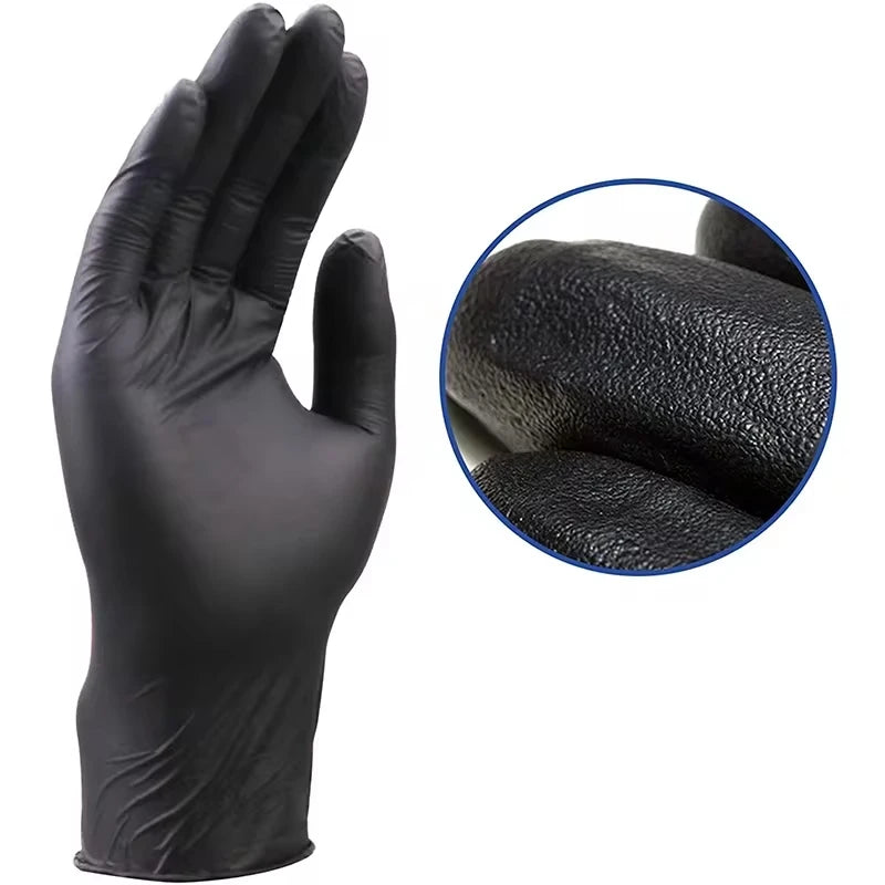 20/50/100PCS Black Nitrile Gloves Disposable Latex Free Household Gloves for Kitchen Cleaning Industrial Beauty Tattoo Gloves