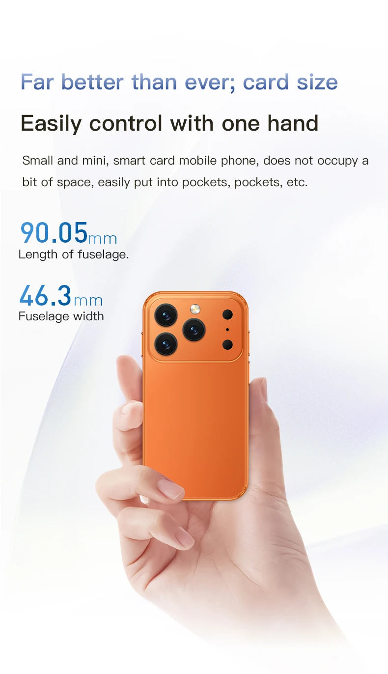 SOYES i17 Mini Smartphone 3.0" Screen 2GB RAM 16GB ROM Dual SIM Standby Dual Camera Android 9.0 Small Mobile Phone
