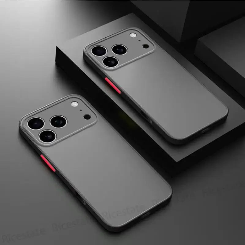 Shockproof Armor Translucent Phone Cases for iPhone 17 Air 17E 16 16E 15 14 13 12 11 Mini Pro Max 6 7 8 Plus X XS XS Max Covers