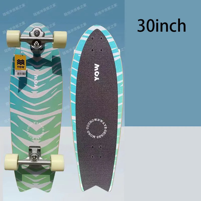 land surf YOW skateboard longboards whole kits good quality spring system branded with trucks wheels bearings and tool