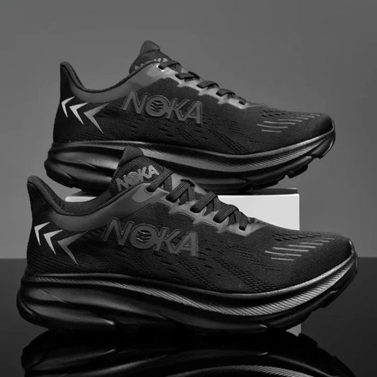 Men's Running Shoes Jogging Breathable Mesh Cushioning Non-Slip Outdoor Shoes Couple Trainer Race Sneakers