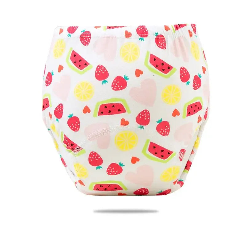 2/3/4/5/8Pc Baby Potty Toilet Training Pants Nappies Cartoon Boys Girls Underwear Cotton TPU WaterProof Panties Reusable Diapers