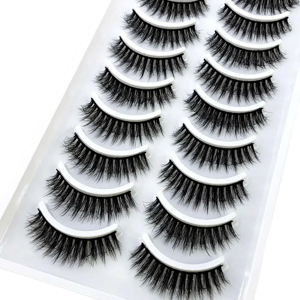 33 Style 10/50/100 Boxes 10Pairs Natural 3D Mink False Eyelashes Makeup Fake Eye Lashes Faux Cils Make Up Beauty Tools Wholesale