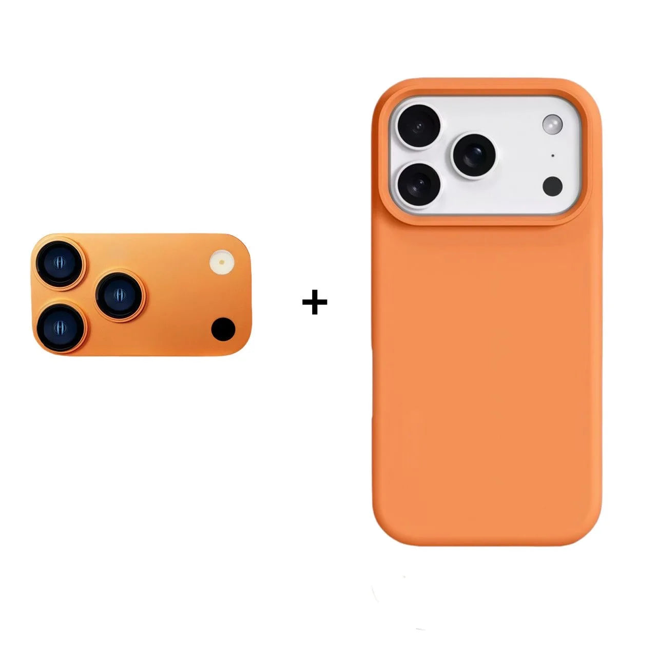 Original Color Metal Camera Protection Lens Film+Phone Case For iPhone 13 Promax Convert To 17Promax 13 Pro Change To 17 Pro
