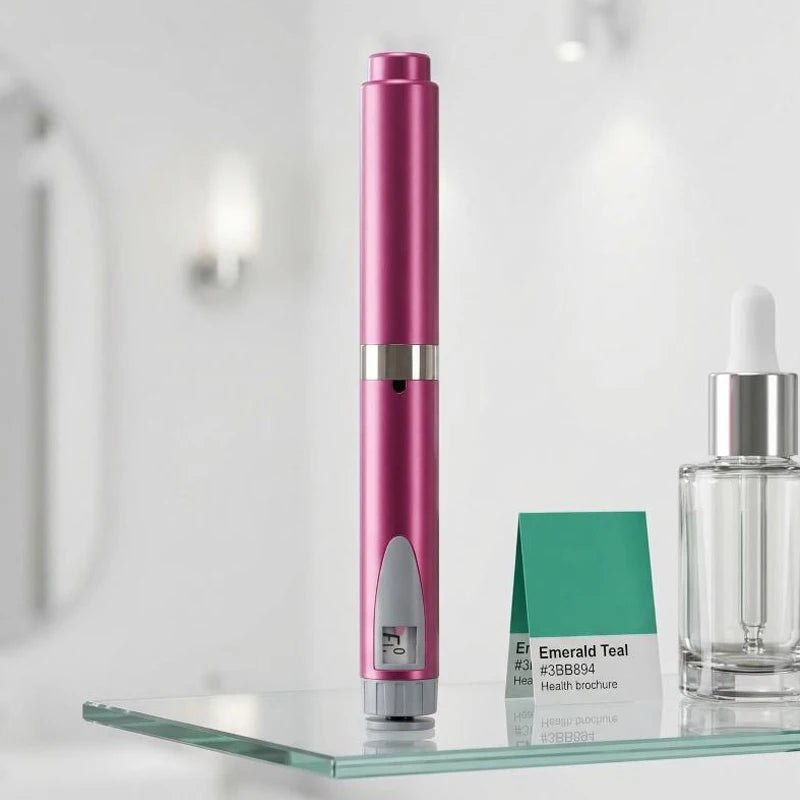 Portable Dose Adjustable Reusable Injector Pen Kit for Insulin Peptide, Comes with 10Pcs 3ML Replacement Cartridges