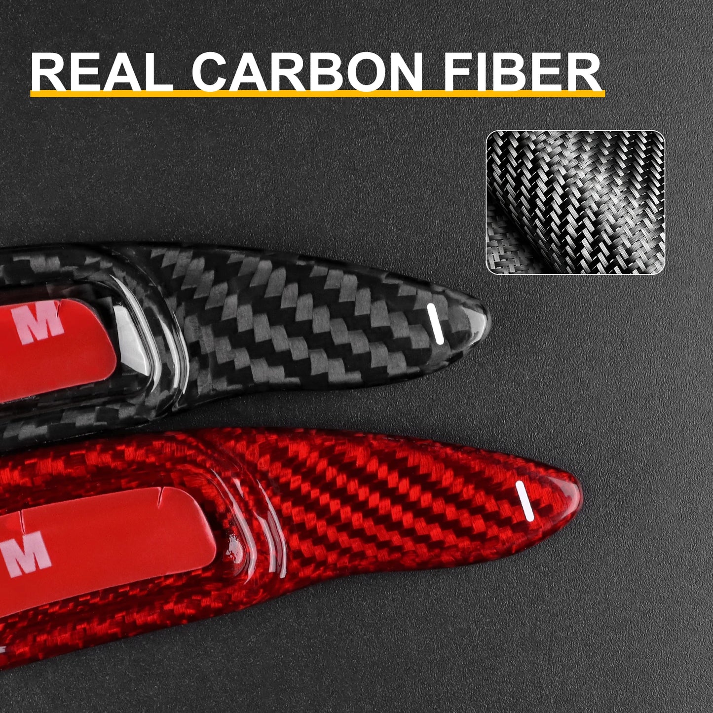 Car Steering Wheel Shift Paddles Shifter Carbon Fiber Gear Plate For Porsche Taycan Panamera Macan 911 992 Interior Trim